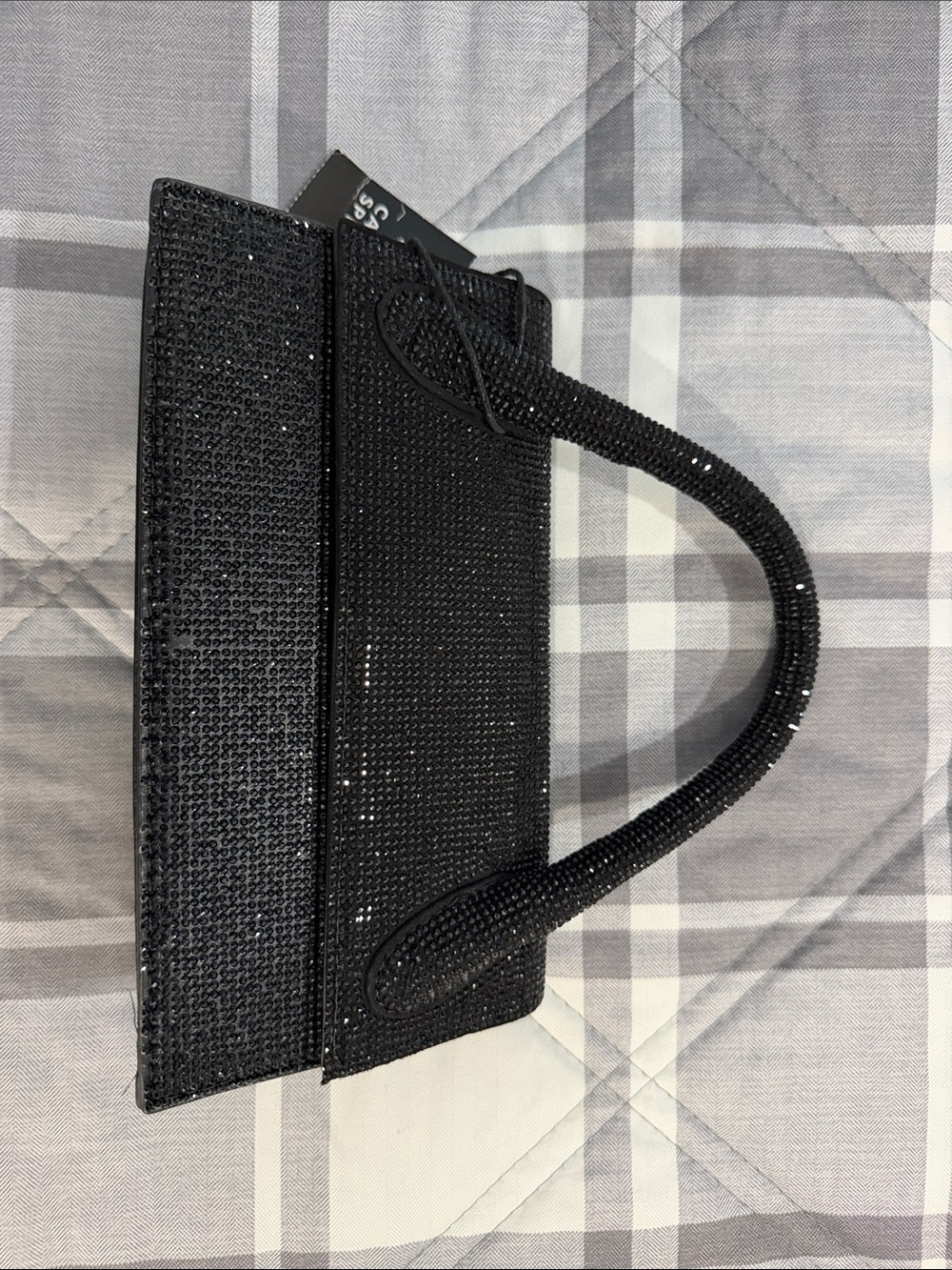 Call It Spring Black Crystal Mini Tote